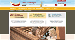 Desktop Screenshot of lassdichhaengen.de